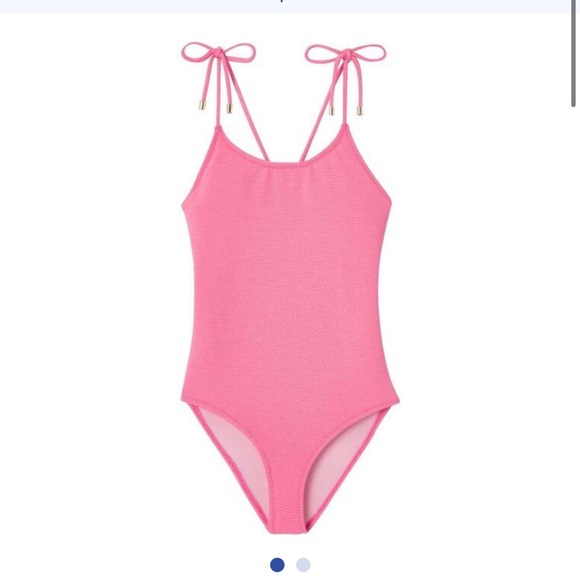 Pink Kids Swim One Piece - Picture 1 of 7